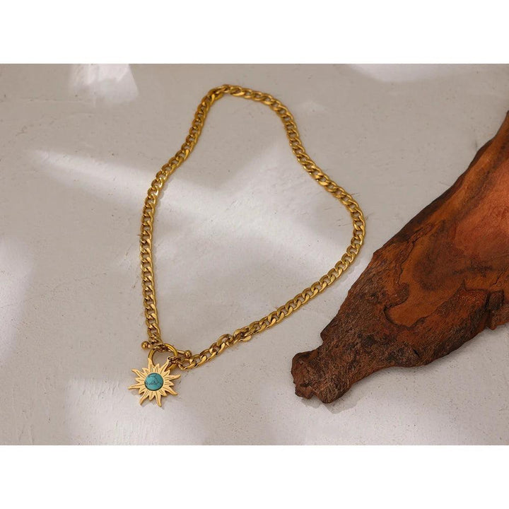 Melina Gold Plated Necklace - Stellise