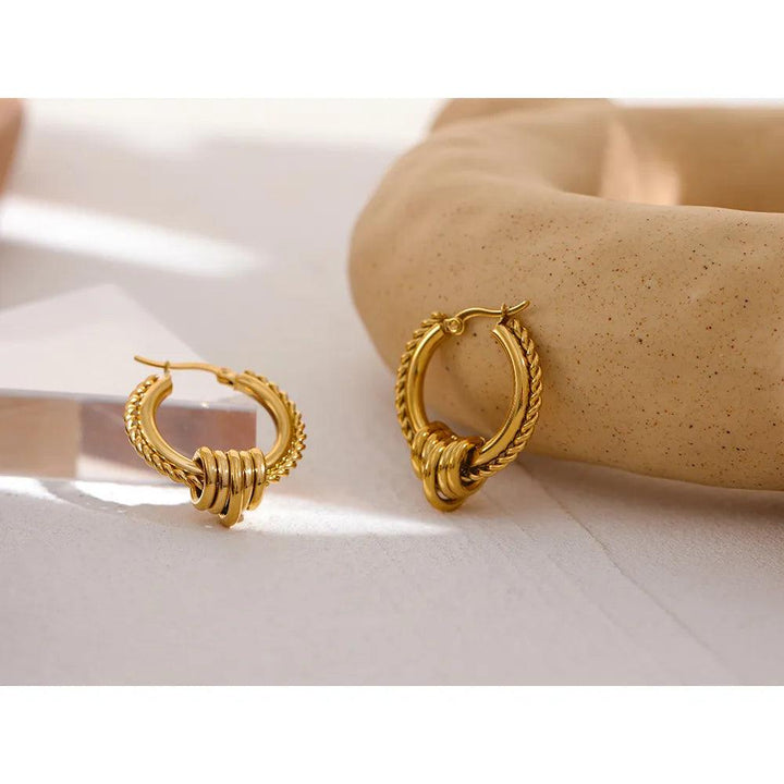 Ameliora Gold Plated Earrings - Stellise