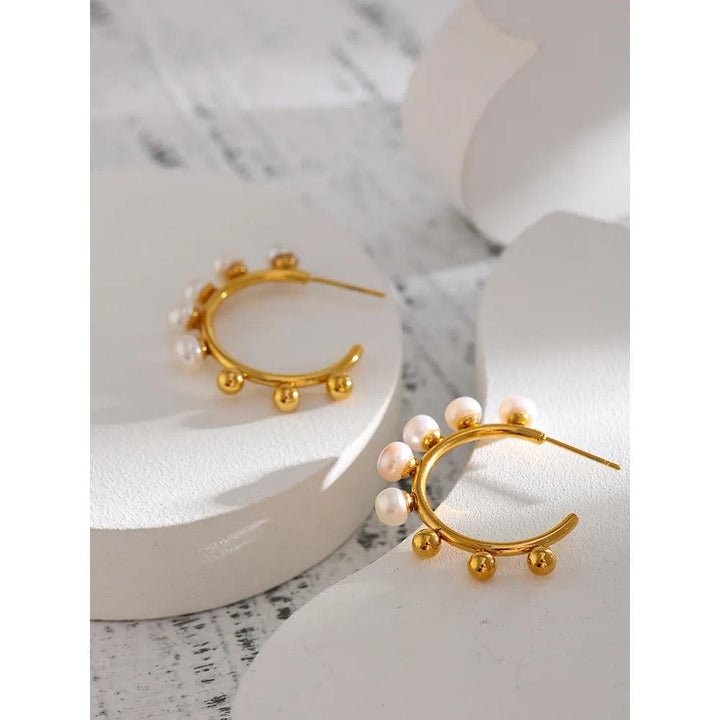 Elowenna Gold Plated Earrings - Stellise