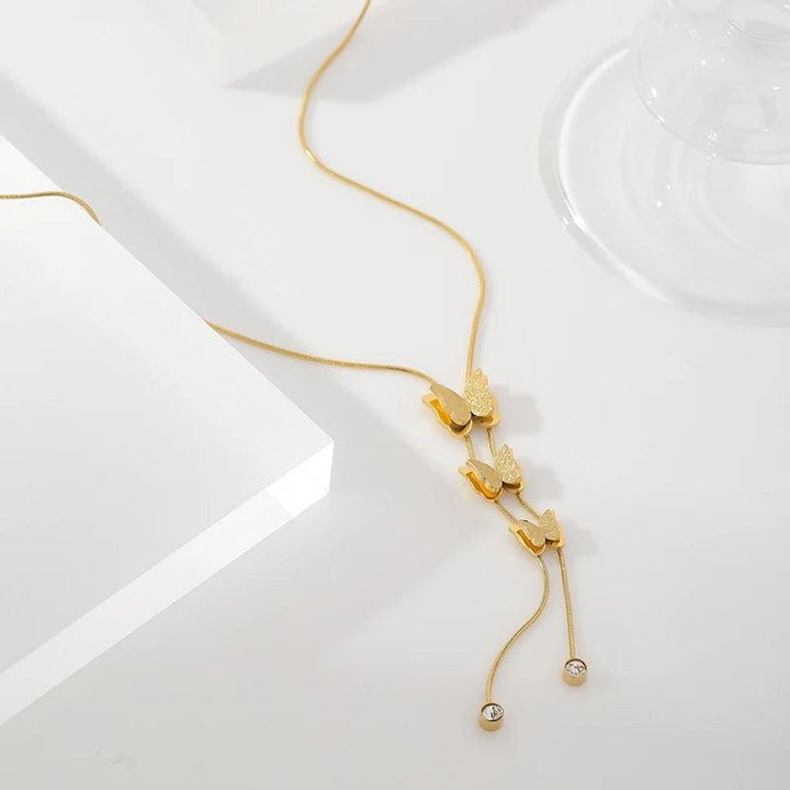 Andi Gold Plated Necklace - Stellise