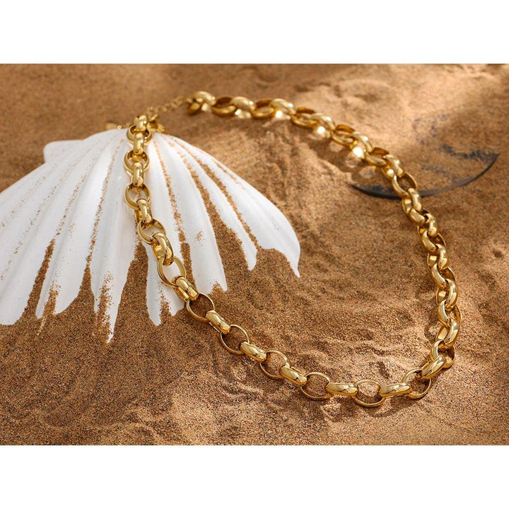 Loria Gold Plated Necklace - Stellise