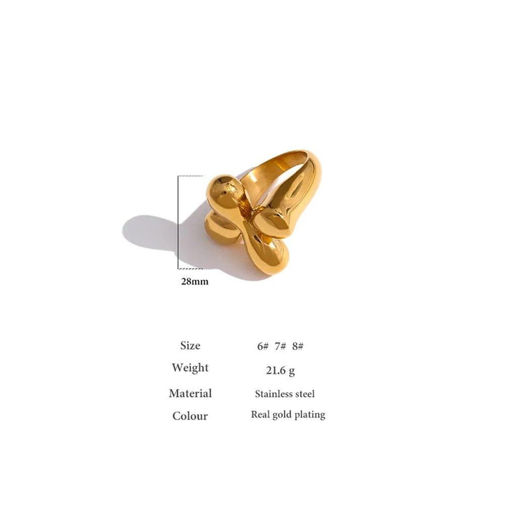 Isolenna Gold Plated Ring - Stellise