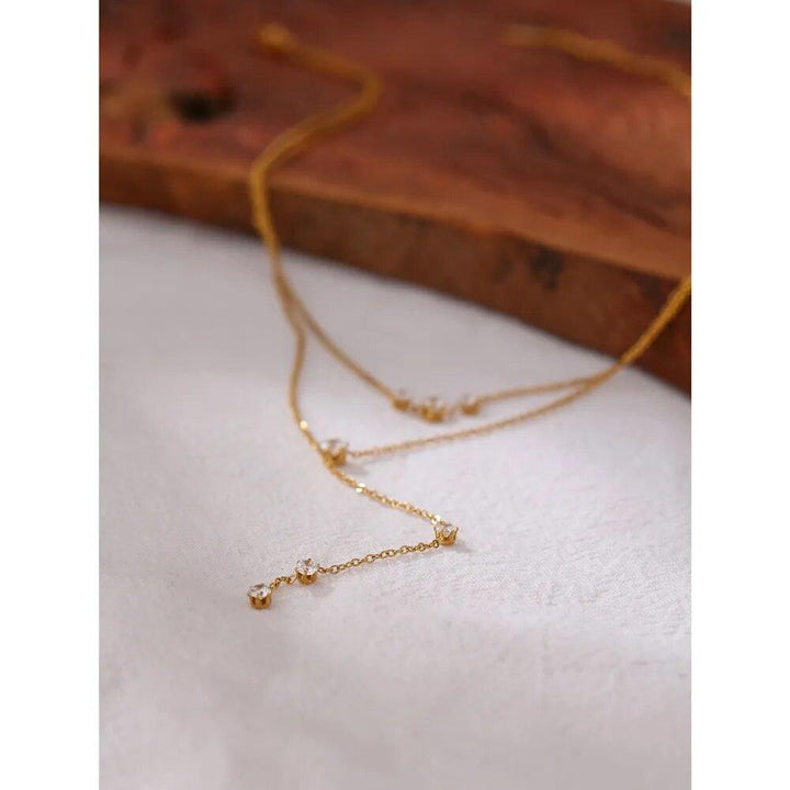 Aurora Gold Plated Necklace - Stellise