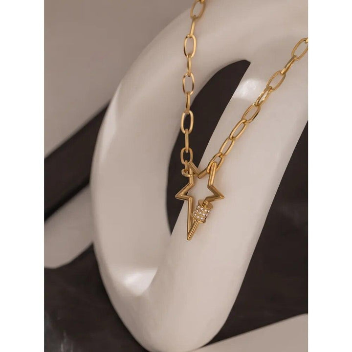 Selenia Gold Plated Necklace - Stellise