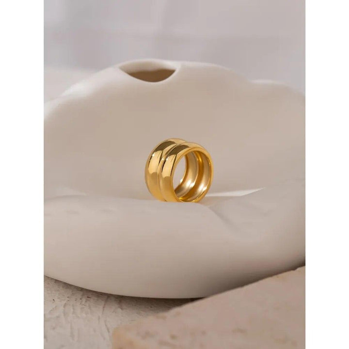 Zephira Gold Plated Ring - Stellise