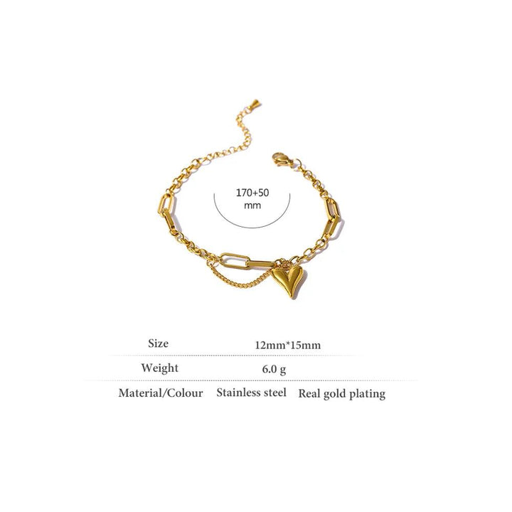 Marcellina Gold Plated Bracelet - Stellise