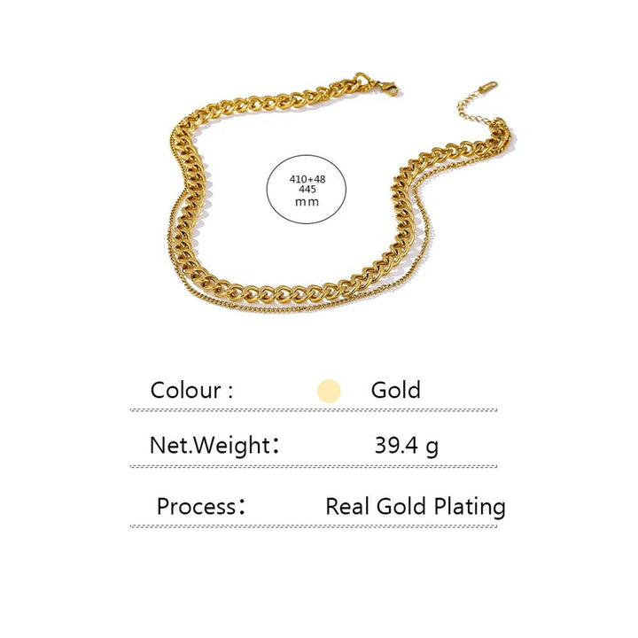 Rhiannon Gold Plated Necklace - Stellise