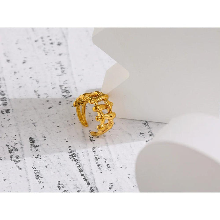 Riley Gold Plated Ring - Stellise