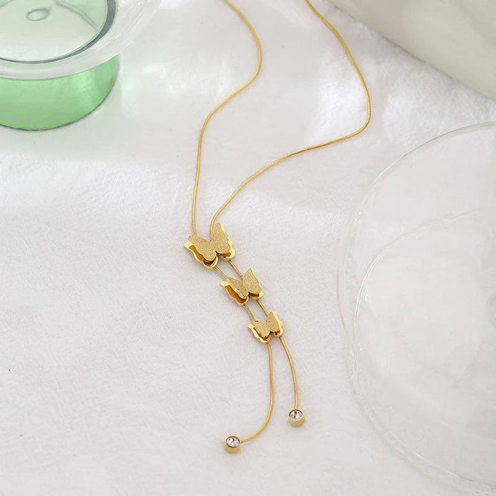 Andi Gold Plated Necklace - Stellise