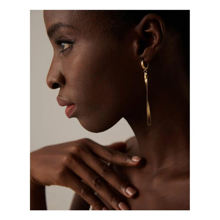 Reilia Gold Plated Earrings - Stellise