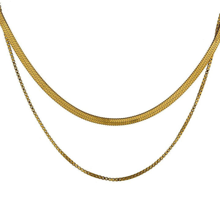 Magnolia Gold Plated Necklace - Stellise