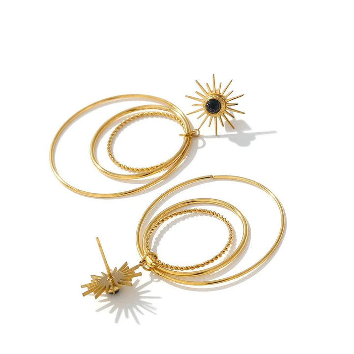 Calistaire Gold Plated Earrings - Stellise