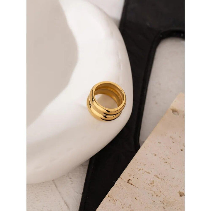 Zephira Gold Plated Ring - Stellise