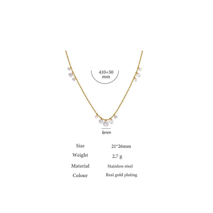 Elarae Gold Plated Necklace - Stellise