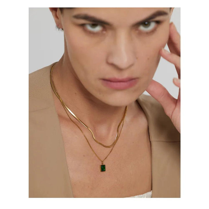 Minerva Gold Plated Necklace - Stellise