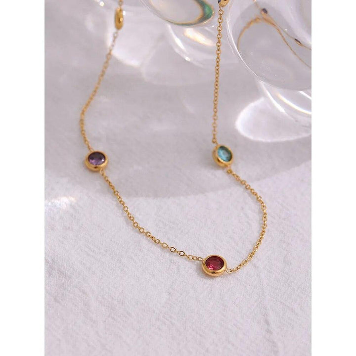 Iridesa Gold Plated Necklace - Stellise