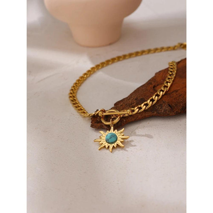 Melina Gold Plated Necklace - Stellise