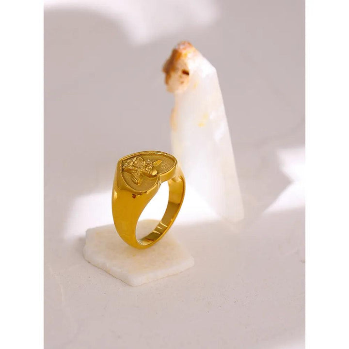 Marisette Gold Plated Ring - Stellise