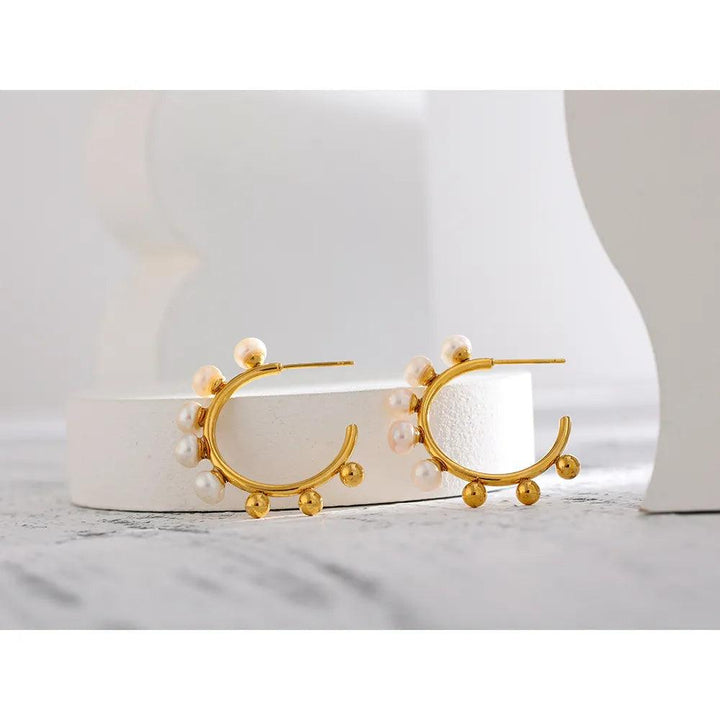 Elowenna Gold Plated Earrings - Stellise