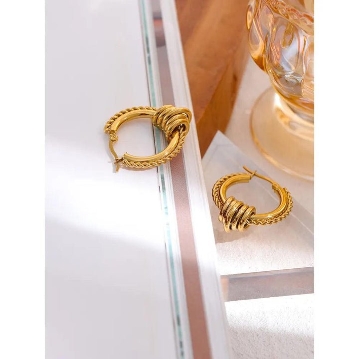 Ameliora Gold Plated Earrings - Stellise