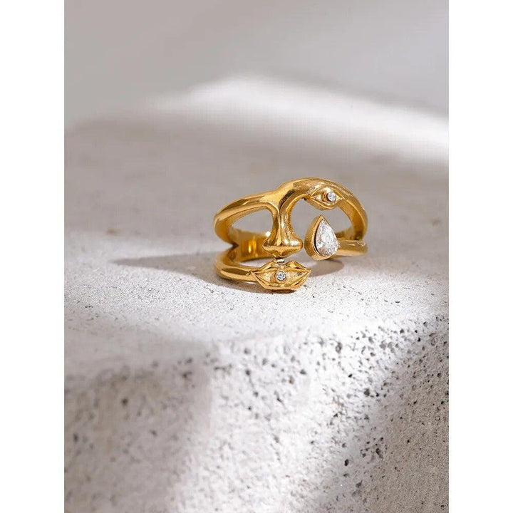 Lysandraia Gold Plated Ring - Stellise