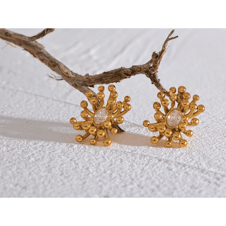 Eulaleia Gold Plated Earrings - Stellise