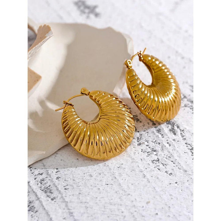 Zerinda Gold Plated Earrings - Stellise