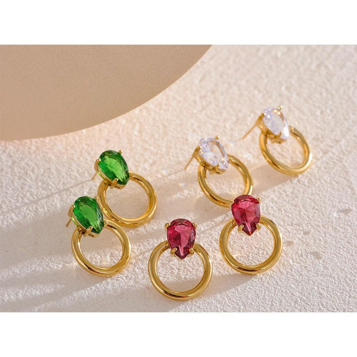 Evaloria Gold Plated Earrings - Stellise