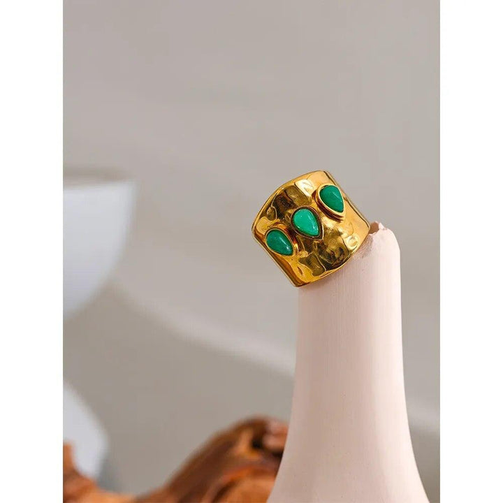 Evalora Gold Plated Ring - Stellise