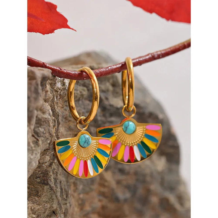 Galateira Gold Plated Earrings - Stellise