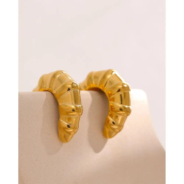 Elara Gold Plated Earrings - Stellise