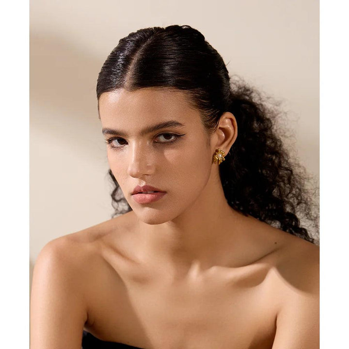 Avelorena Gold Plated Earrings - Stellise