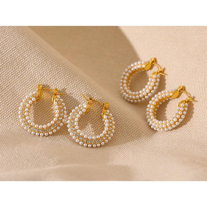 Elysian Gold Plated Earrings - Stellise