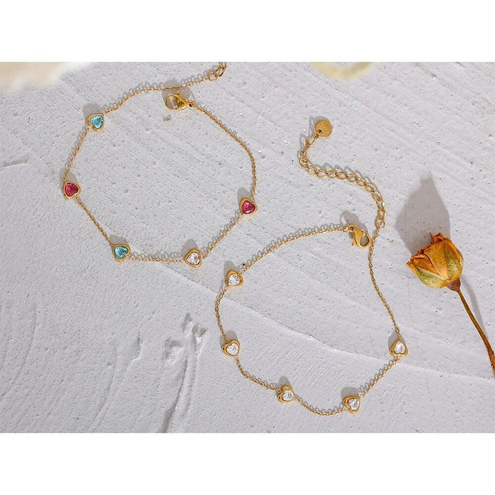 Amarinda Gold Plated Anklet - Stellise