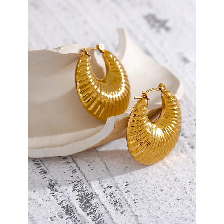 Zerinda Gold Plated Earrings - Stellise