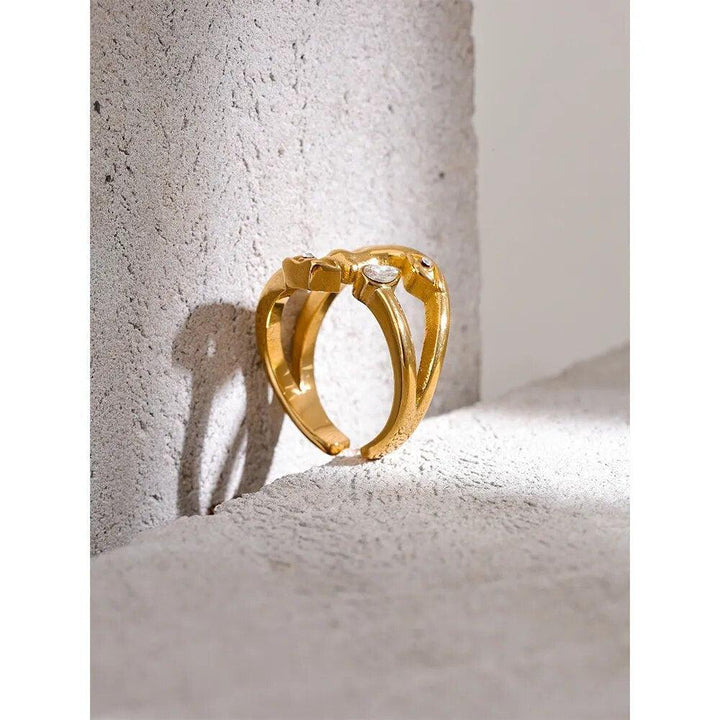 Lysandraia Gold Plated Ring - Stellise