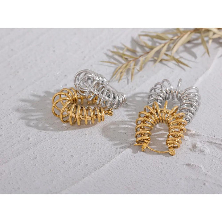 Viviette Gold Plated Earrings - Stellise