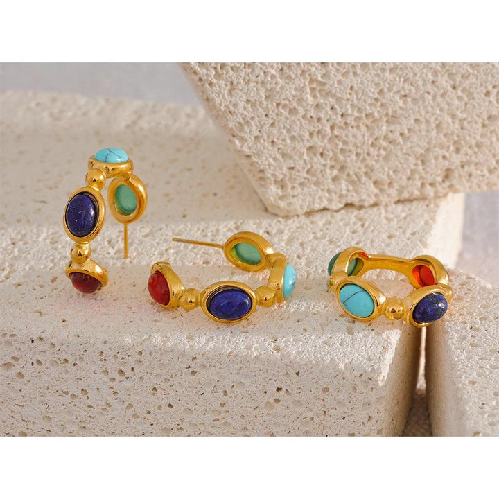 Serenova Gold Plated Earrings - Stellise