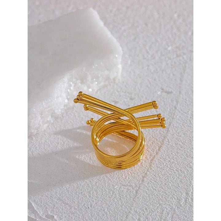 Caelara Gold Plated Ring - Stellise