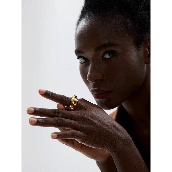 Leah Gold Plated Ring - Stellise