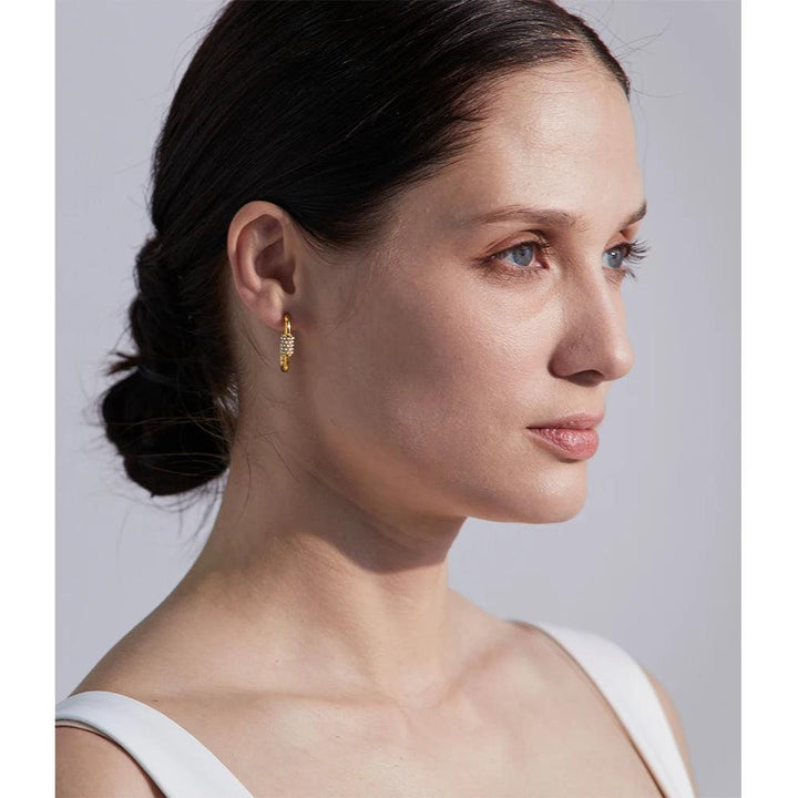 Lysarose Gold Plated Earrings - Stellise