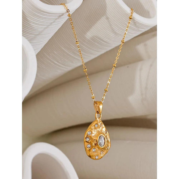 Poppy Gold Plated Necklace - Stellise