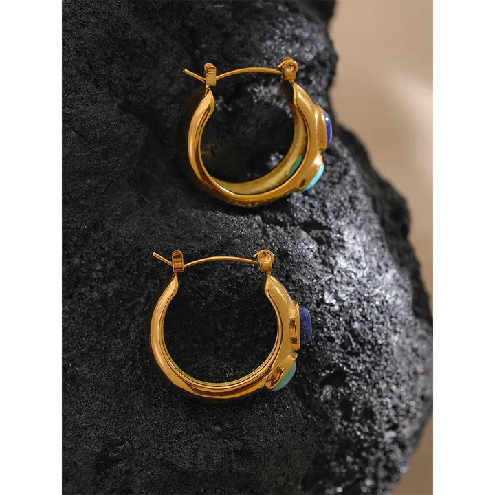 Evadne Gold Plated Earrings - Stellise