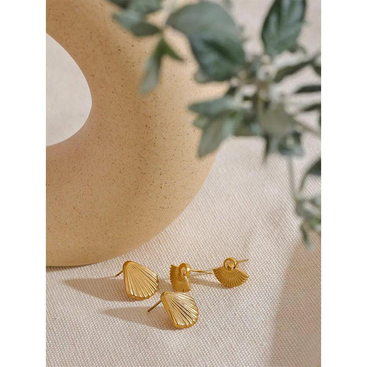 Athea Gold Plated Earrings - Stellise