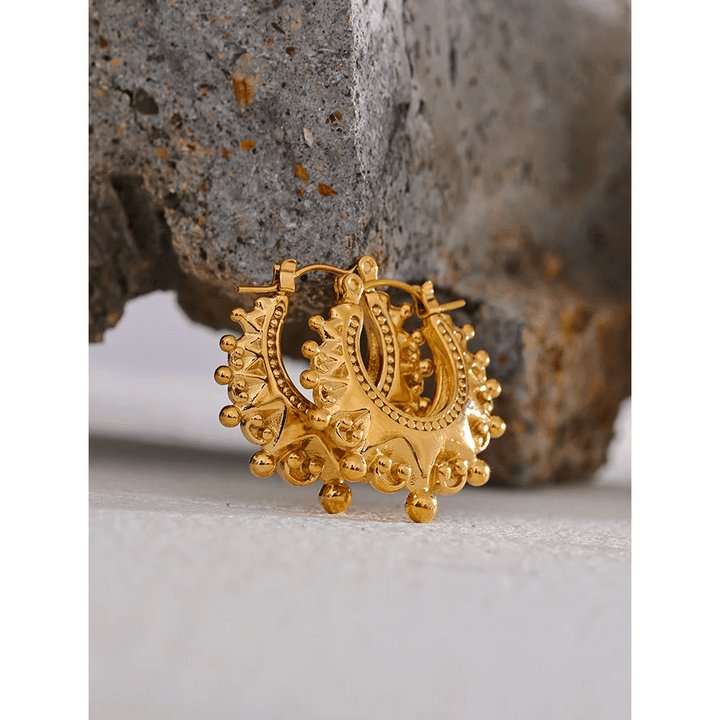 Serandara Gold Plated Earrings - Stellise