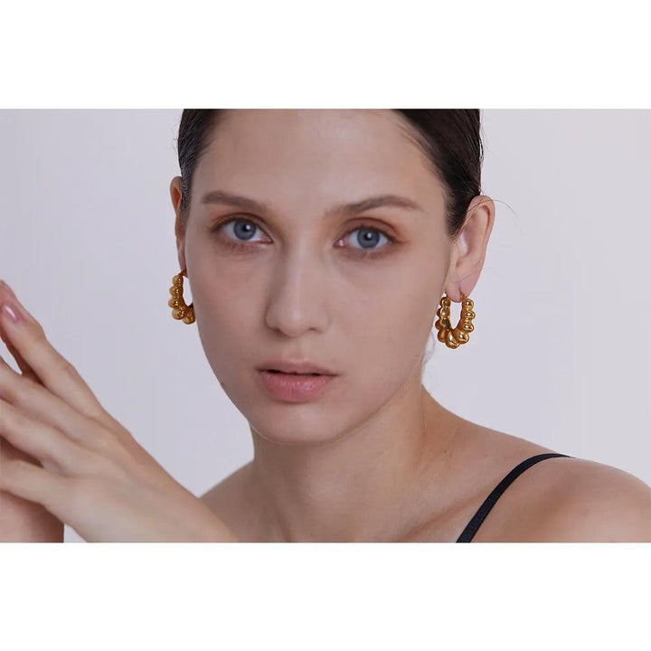 Eulalia Gold Plated Earrings - Stellise