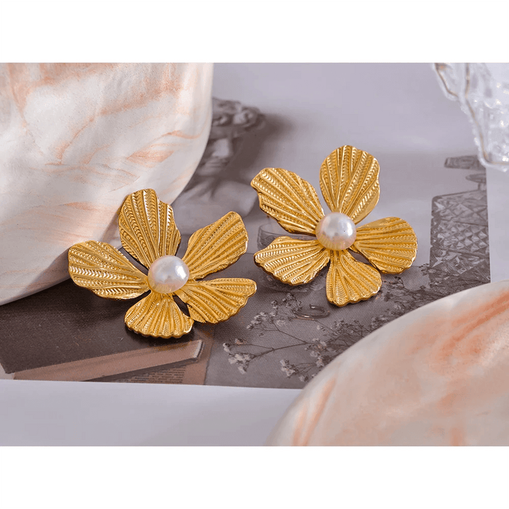 Auroraia Gold Plated Earrings - Stellise