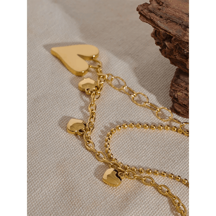 Elowen Gold Plated Necklace - Stellise