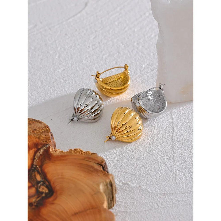 Melusine Gold Plated Earrings - Stellise