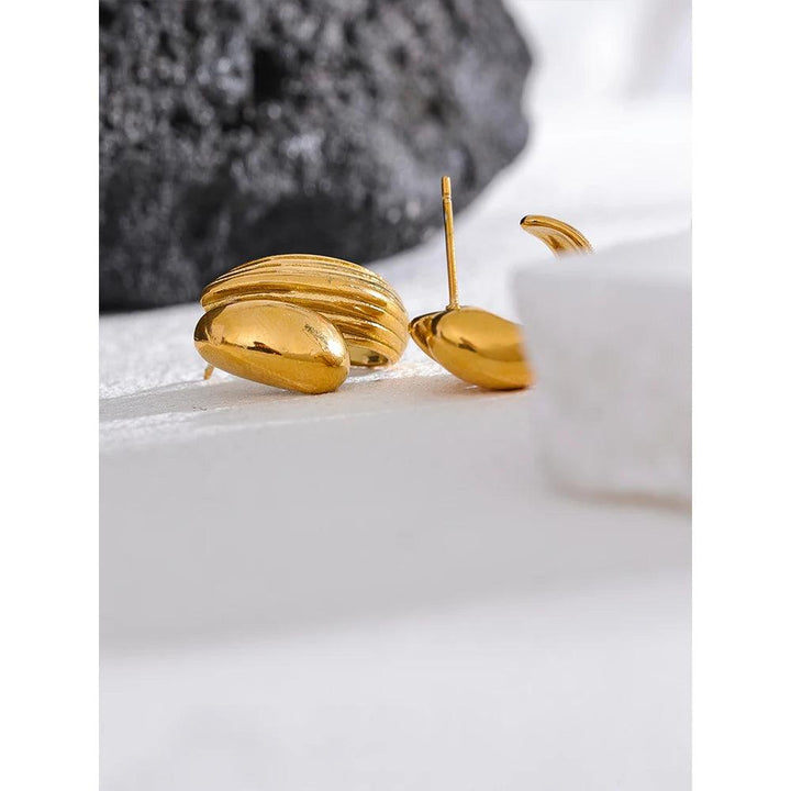 Caelara Gold Plated Earrings - Stellise